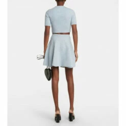 Alaïa Knitted Wool Miniskirt