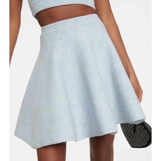 Alaïa Knitted Wool Miniskirt - Image 2