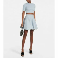 Alaïa Wool Crop Sweater