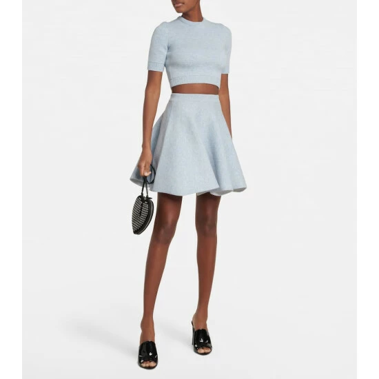 Alaïa Wool Crop Sweater