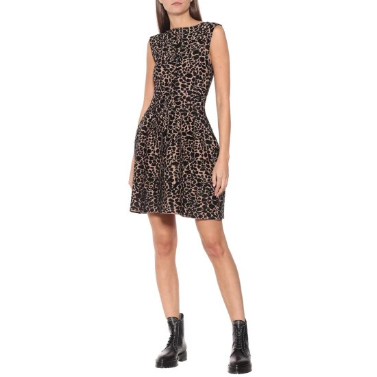 Alaïa Printed Stretch-crêpe Minidress - Image 4