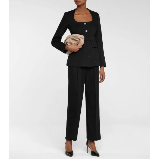 Alaïa High-rise Cotton Gabardine Pants