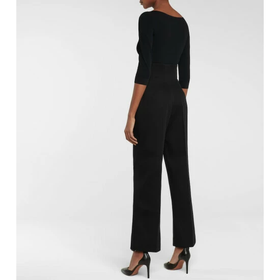 Alaïa High-rise Cotton Gabardine Pants - Image 2