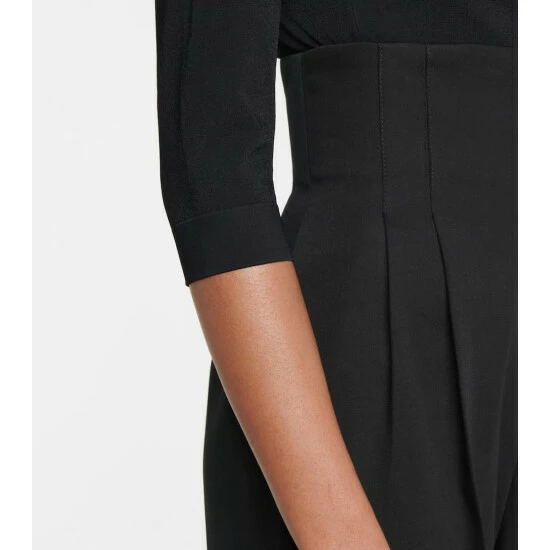 Alaïa High-rise Cotton Gabardine Pants - Image 4