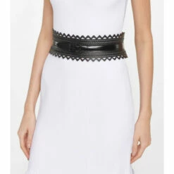 Alaïa Laser-cut Leather Corset Belt