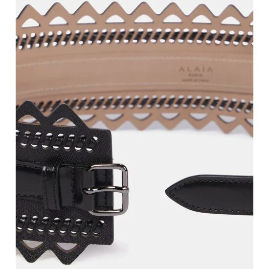 Alaïa Laser-cut Leather Corset Belt - Image 2