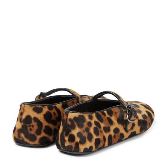 Alaïa Leopard-print Calf Hair Flats - Image 2