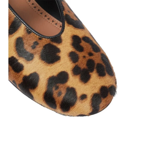 Alaïa Leopard-print Calf Hair Flats - Image 5