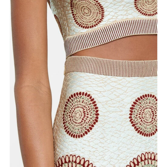 Alaïa Jacquard Stretch-knit Miniskirt - Image 4