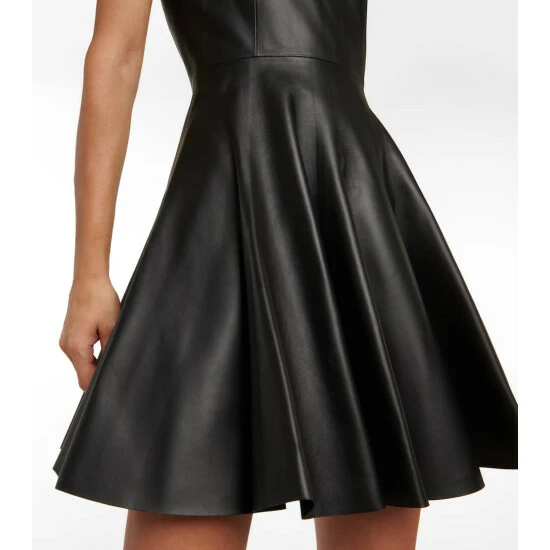 Alaïa Leather Minidress - Image 4