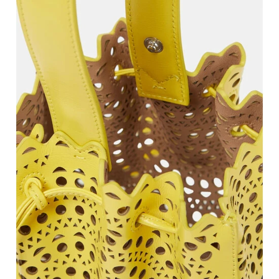 Alaïa Rose Marie Mini Vienne Leather Clutch - Image 2