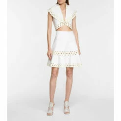 Alaïa Vienne Cutout Wool-blend Miniskirt