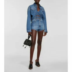 Alaïa Cropped Denim Jacket