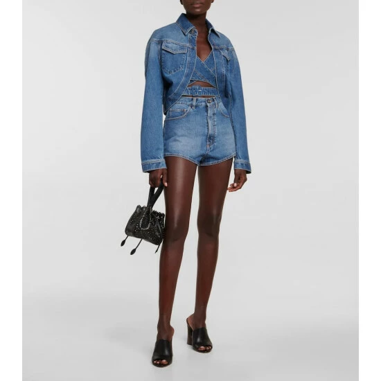 Alaïa Cropped Denim Jacket
