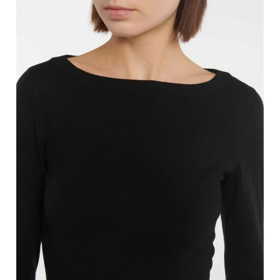 Alaïa Peplum Wool-blend Sweater - Image 3