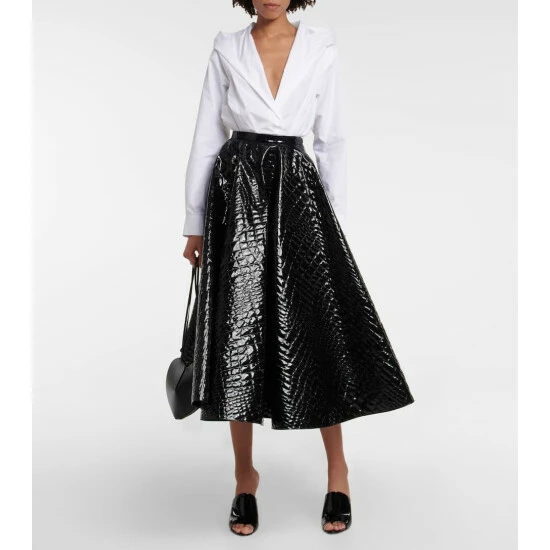 Alaïa Cotton Hooded Bodysuit