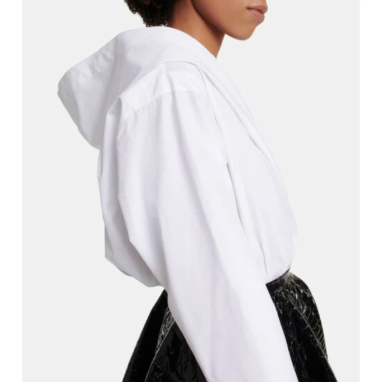 Alaïa Cotton Hooded Bodysuit - Image 5