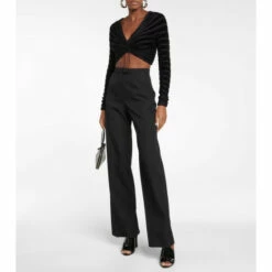 Alaïa Ruched Crop Top