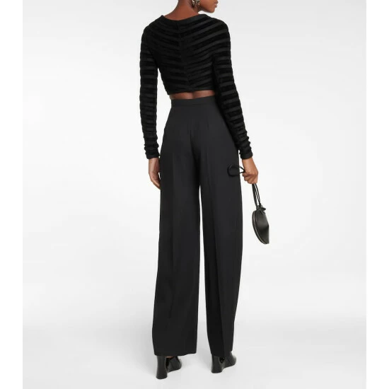 Alaïa Ruched Crop Top - Image 2