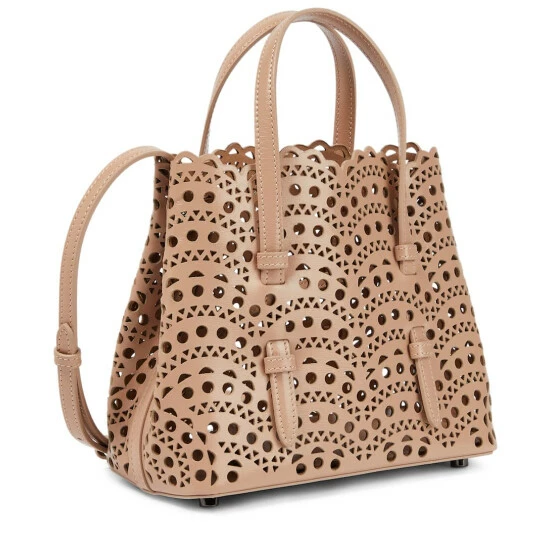 Alaïa Le Mina 20 Vienne Wave Leather Tote Bag - Image 3