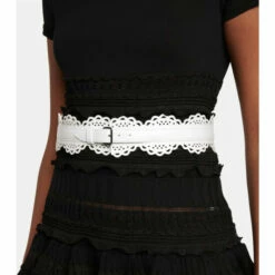 Alaïa Laser-cut Leather Belt