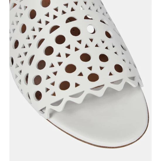 Alaïa Leather Sandals - Image 5