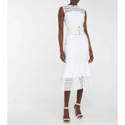 Alaïa La Bombe 90 Leather Sandals