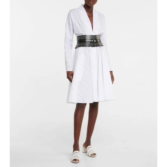 Alaïa Laser-cut Leather Sandals