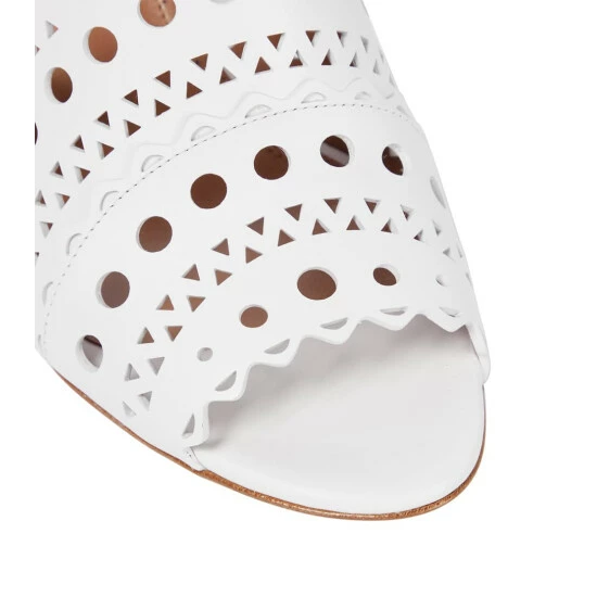 Alaïa Laser-cut Leather Sandals - Image 5