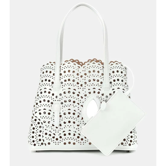 Alaïa Le Mina 25 Vienne Wave Leather Tote Bag - Image 4