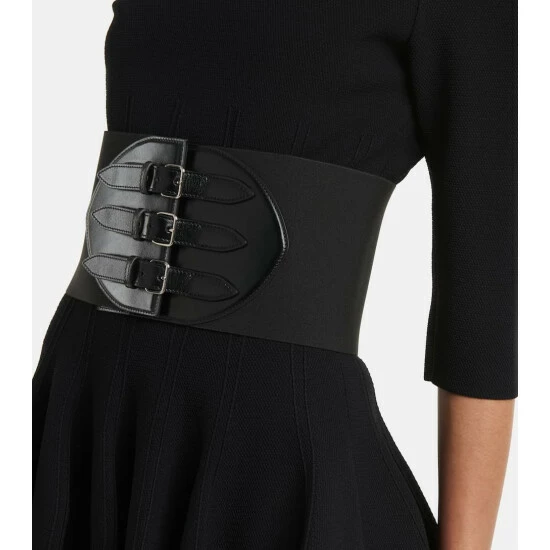 Alaïa Buckled Leather Corset Belt