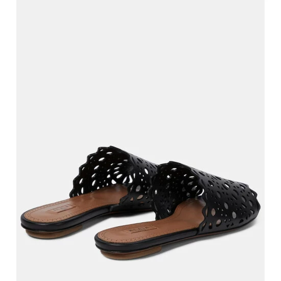 Alaïa Leather Sandals - Image 2