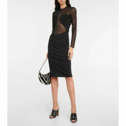 Alaïa Semi-sheer Paneled Minidress
