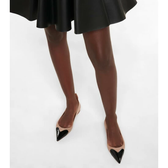 Alaïa Le Cœur Suede Ballet Flats - Image 3