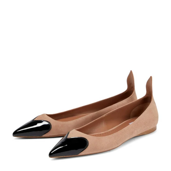 Alaïa Le Cœur Suede Ballet Flats - Image 4