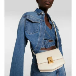 Alaïa Le Papa Small Leather Crossbody Bag