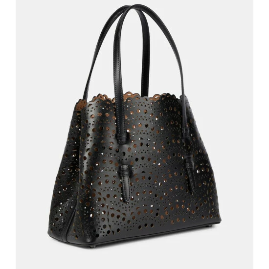 Alaïa Le Mina 25 Vienne Wave Leather Tote Bag - Image 3