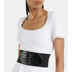 Alaïa Buckled Leather Corset Belt