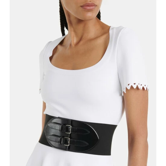 Alaïa Buckled Leather Corset Belt