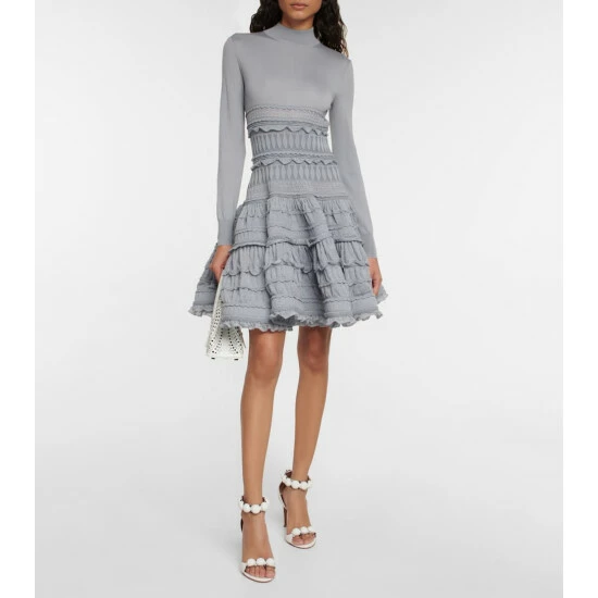 Alaïa Crinoline Virgin Wool Minidress