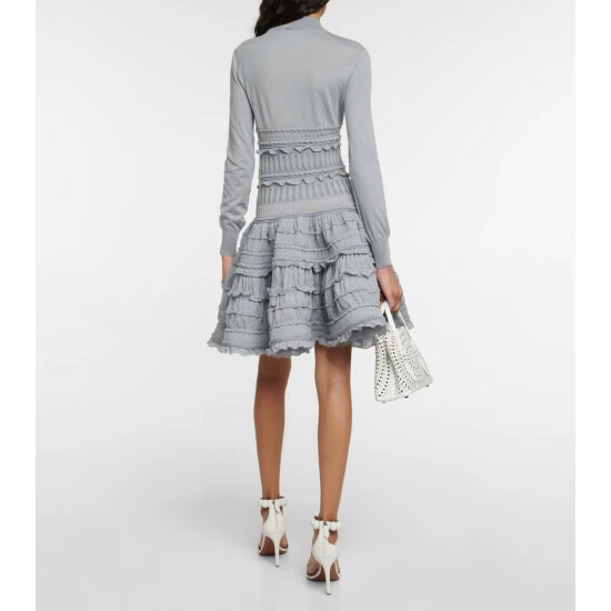 Alaïa Crinoline Virgin Wool Minidress - Image 2