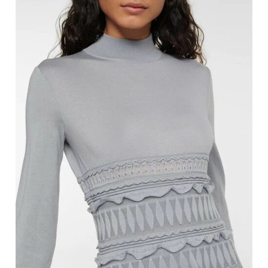 Alaïa Crinoline Virgin Wool Minidress - Image 3