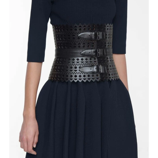 Alaïa Vienne Leather Corset Belt