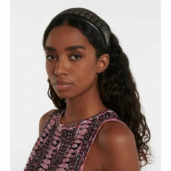 Alaïa Vienne Laser-cut Leather Headband