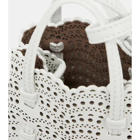 Alaïa Mina Mini Leather Crossbody Bag - Image 2