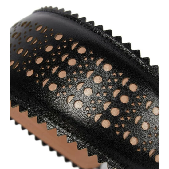 Alaïa Vienne Laser-cut Leather Headband - Image 2