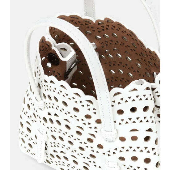 Alaïa Le Mina 16 Vienne Wave Leather Tote Bag - Image 2