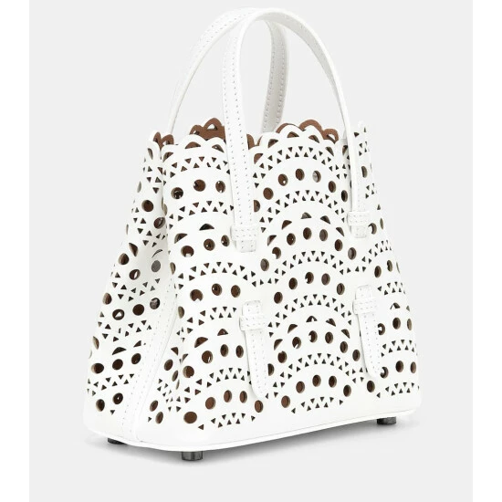 Alaïa Le Mina 16 Vienne Wave Leather Tote Bag - Image 3