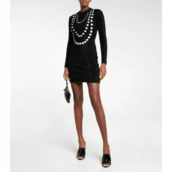 Alaïa Jacquard Wool-blend Minidress