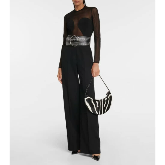 Alaïa Cœur Patent Leather And PU Mules